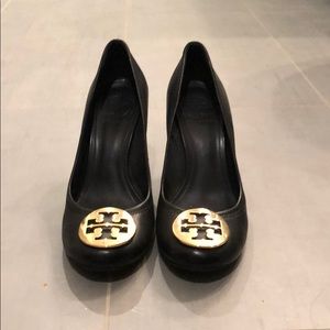 Tory Burch Black Wedges